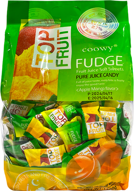 coowy 쿠위 탑젤리 대용량 애플망고젤리, 1.5kg, 1개