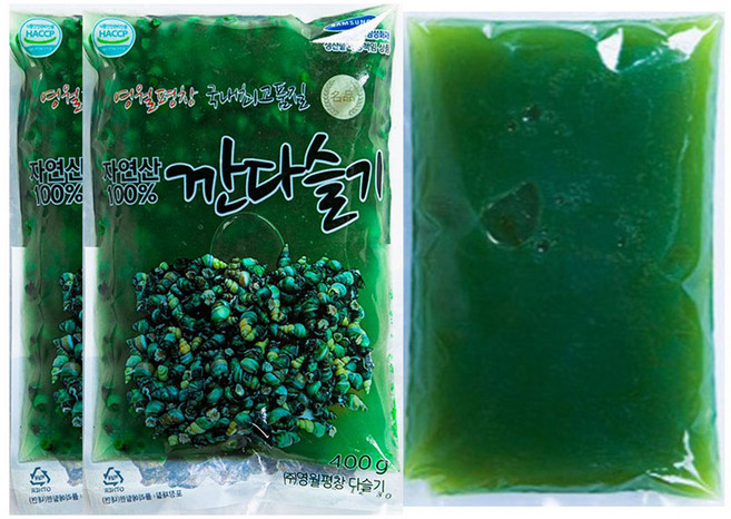 산지청정 동강1급수 다슬기 올갱이 깐다슬기 다슬기육수, 1세트, 200g2팩+육수1kg