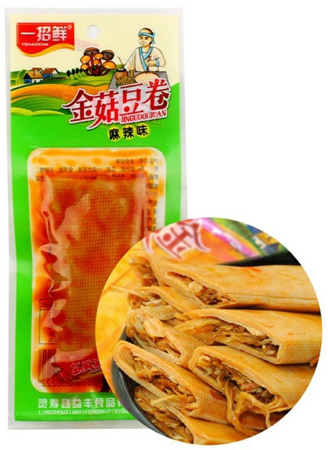 월월중국식품 마라맛 건두부말이 팽이버섯 건두부, 28g, 5개