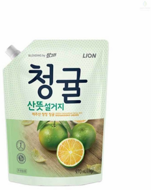 제이앤디리빙디자인 참그린 청귤 주방세제 리필 참그린주방세제리필, 970ml, 1