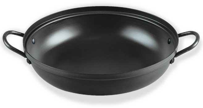 유유마트 국산 업소용 가벼운 경질 높은 전골 냄비 18 20 22 24 26 28 30 32 34, 1개, 34cm_냄비(뚜껑X), 블랙