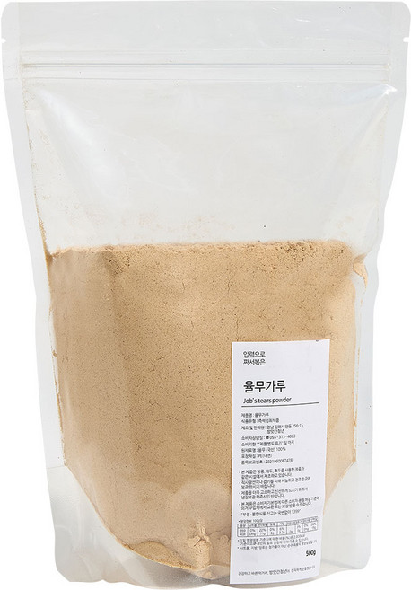 방앗간청년 압력으로 쪄서 볶은 국산 볶은 율무가루, 500g, 1개