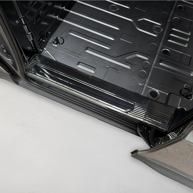 터보카 호환 PV5 도어 스텝 악세사리 도어 스커프 커버 자동차 용품, {카고} 2열 2피스-블랙 BLACK, 기타