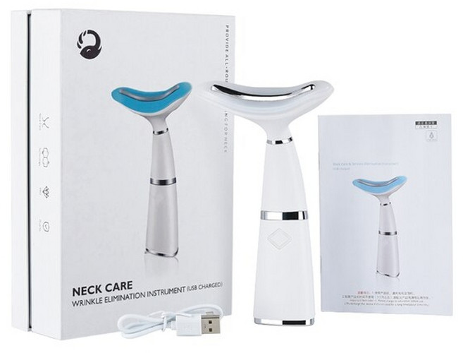 승모근마사지 이중턱리프팅 림프 목주름관리 이중턱리프팅 림프 목주름관리 두 번째 턱 목 장치 스킨 리프팅 마사지 led 광자 가열 안티 링클 페이스 리프팅 뷰티 스킨 케어 도구, 상자 포함