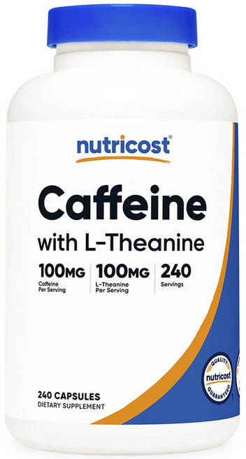 뉴트리코스트 카페인 L-테아닌 100mg 캡슐, 1개, 240정