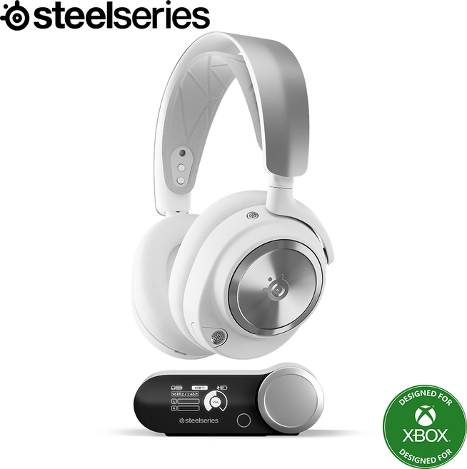 스틸시리즈 ARCTIS NOVA PRO WL X WH 무선 게이밍 헤드셋 / 공식 판매점, ST-61525, White_