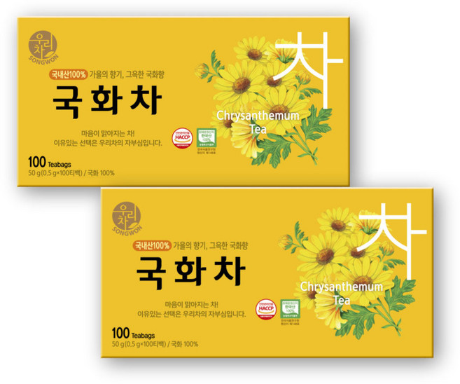 송원 우리차 국화차, 0.5g, 100개입, 2개