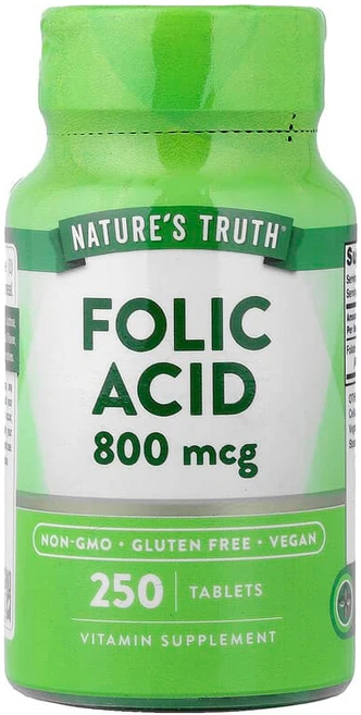 Nature's Truth 엽산 800mcg 250정, 2개 - 쿠팡