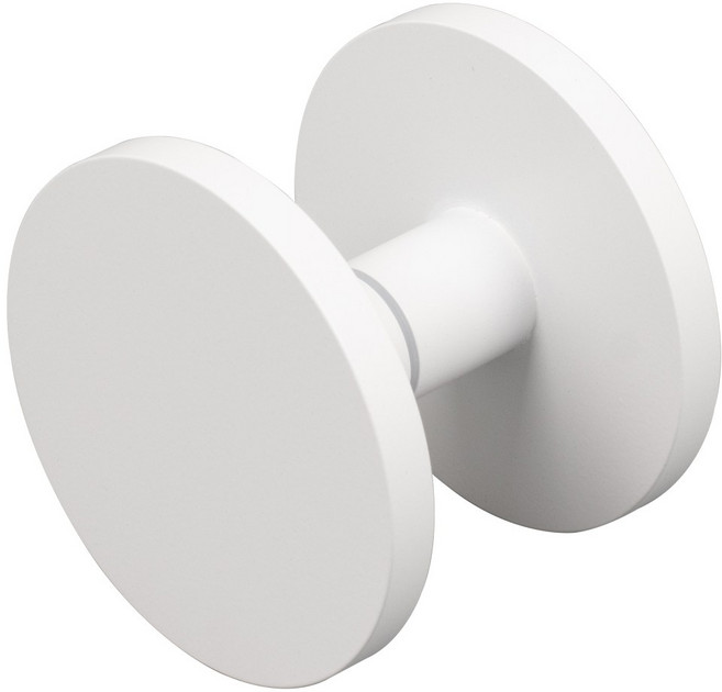 철물이네 강화도어 손잡이 1구 100파이 샤워부스 유리문 출입문, 1개, 화이트