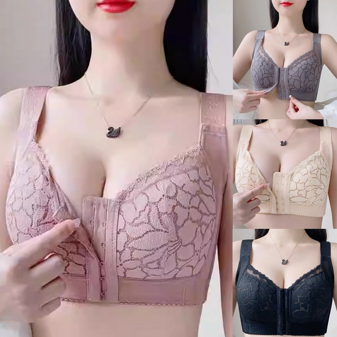 쇼션 여성 빅사이즈 속옷 브라 앞후크 브래지어