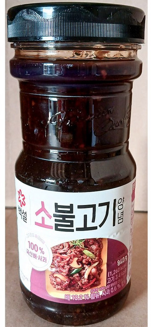 소불고기양념 (백설 사과배 840g), 1개, 840g