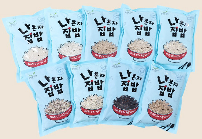 [초록숟가락] 유기농 쌀/잡곡 나혼자 집밥 잡곡 골라담기 9종, 쌀, 1개, 500g