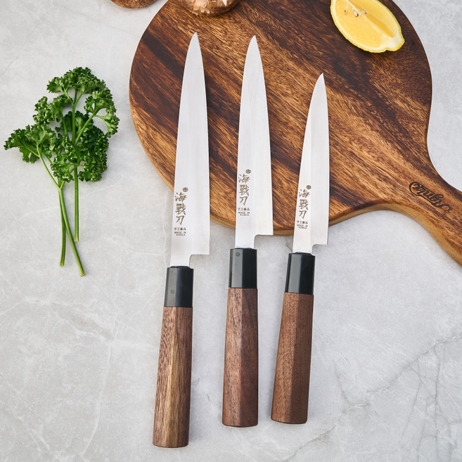 칼판다 조상진 해전도 좌수용 미니 사시미칼 회칼, 중(좌수용), 1개, 혼합