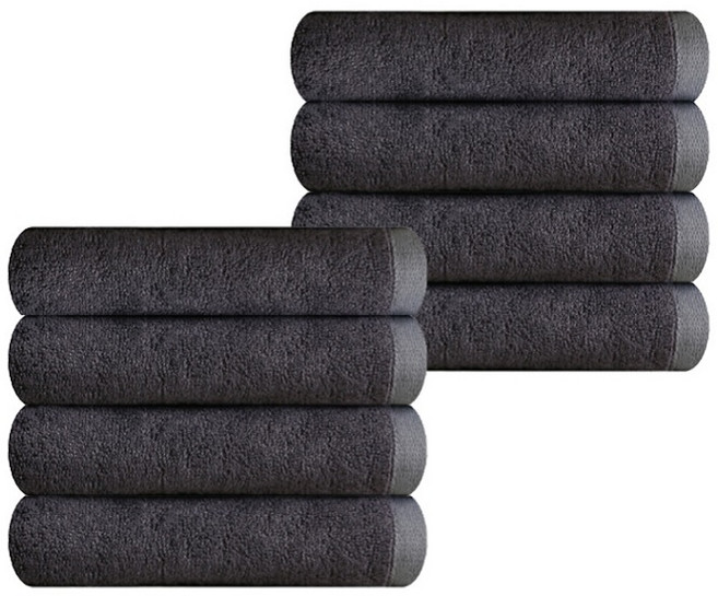 송월타월 뱀부 프리미엄 무지 수건 180g, 그레이, 8개