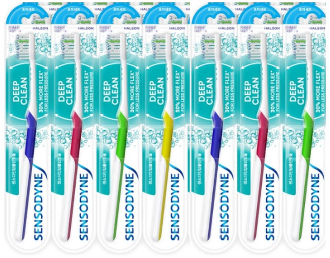 센소다인 딥클린 초미세모 칫솔, 1개입, 7개