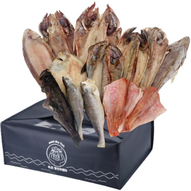 반건조생선 선물세트 참돔 볼락 민어 박대 고등어 임연수 우럭 말린 명절 제수용 설 모듬, 9개, 2kg