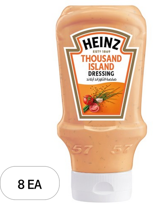 하인즈 사우전드 아일랜드 드레싱 소스, 238g, 8개