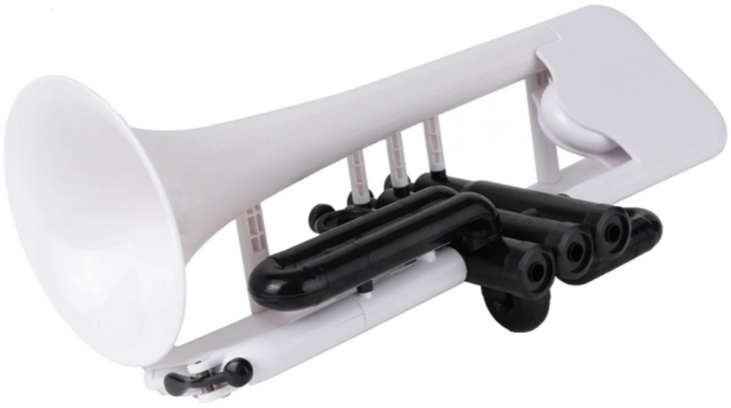 팸펫 플라스틱 ABS 코넷 Bb 씨라이온 SEALION, 화이트, 1개