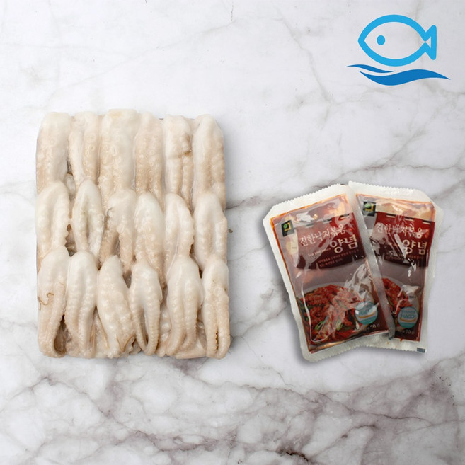 바다더해 양념 절단 주꾸미 L 500g 손질 쭈꾸미 볶음 샤브샤브 쭈삼, 1세트