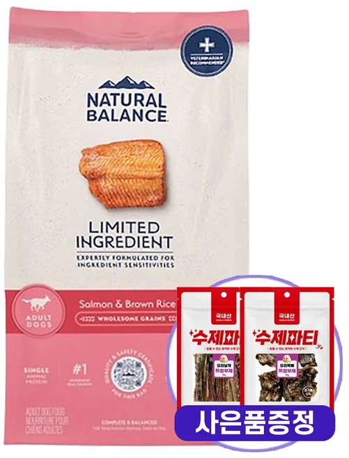 내추럴발란스 LID 연어 현미 큰알 10.88kg + 증정 수제간식 2개, 10.88g, 1개 - 쿠팡