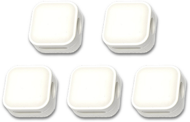 생활친구 강한자성 마그네틱 케이블 홀더, 5개, 화이트