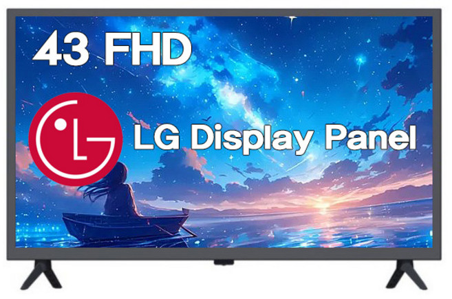 와우피프티 LED UHD FHD HD 스탠드형 TV LG패널이용, 고객직접설치, FHD43, 109cm(43인치)
