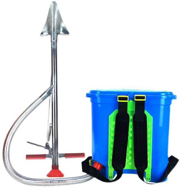 비료 주입기 살포기 거름 퇴비 비료기 수동 투입기 배낭형 15kg(파종/비료), 1개