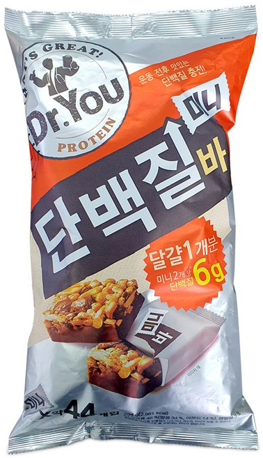 오리온 닥터유 단백질바 프로틴바 미니 594g (13.5gx44개), 1개