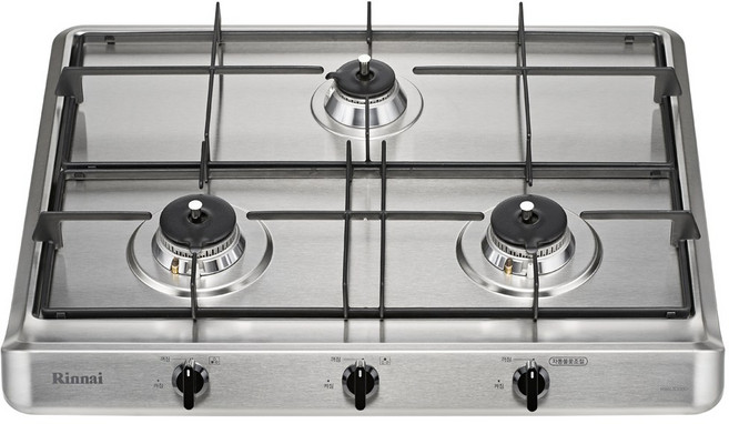 린나이 가스쿡탑 3구 가스레인지 RBR-S3001D (560x480), 방문설치 * 도시가스(LNG)
