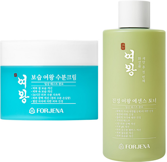 [50대 고보습] 포제나 보습 여왕 수분크림 110g + 진정 여왕 에센스 토너 대용량(300ml) 병풀잎수 베이스 히알루론산 세라마이드, 300ml