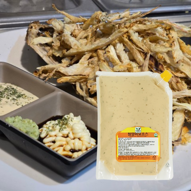 태영식품 청양마요소스 1KG 먹태소스 건어물 노가리 튀김요리, 1개