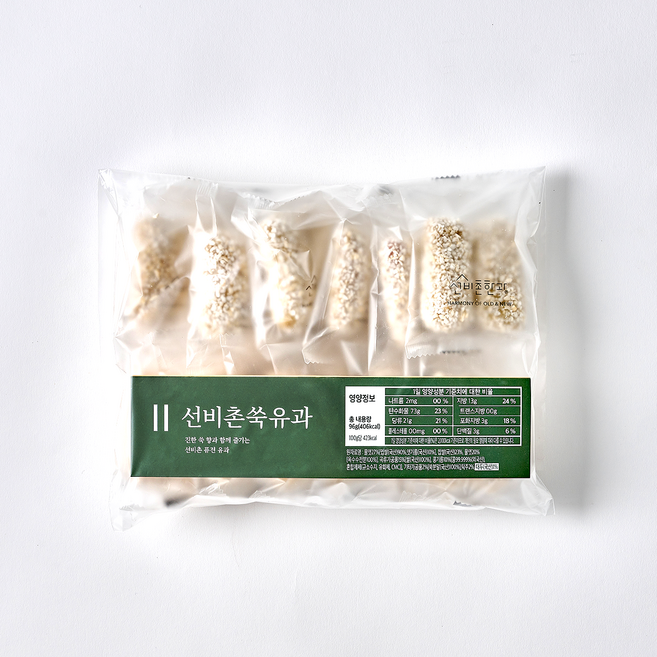 선비촌 한과 선비촌 쑥유과 (12개(24ea)), 1개, 96g