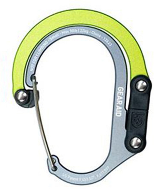 GEAR AID 기어에이트 히어로클립 HEROCLIP 360도 회전 후크 카라비너 캠핑 클립 수납 걸이 고리 포켓훅, Nav Green, 1개