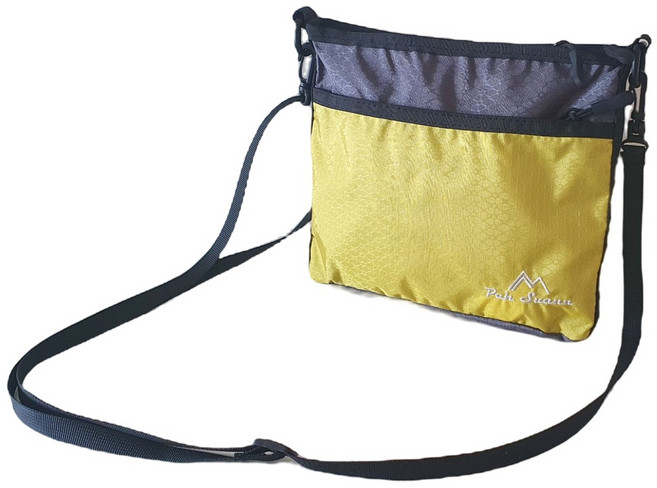 paxton 防潑水登山小包 側背包 胸前包 PX-003, 黃色, 1個