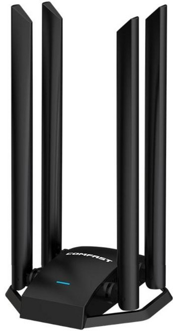1300Mbps USB 네트워크 카드 무선 WiFi 어댑터 듀얼-Dand 2.4/5GHz 고이득 4x6dBi 안테나 Wi-Fi 수신기 CF-WU785AC, one piece