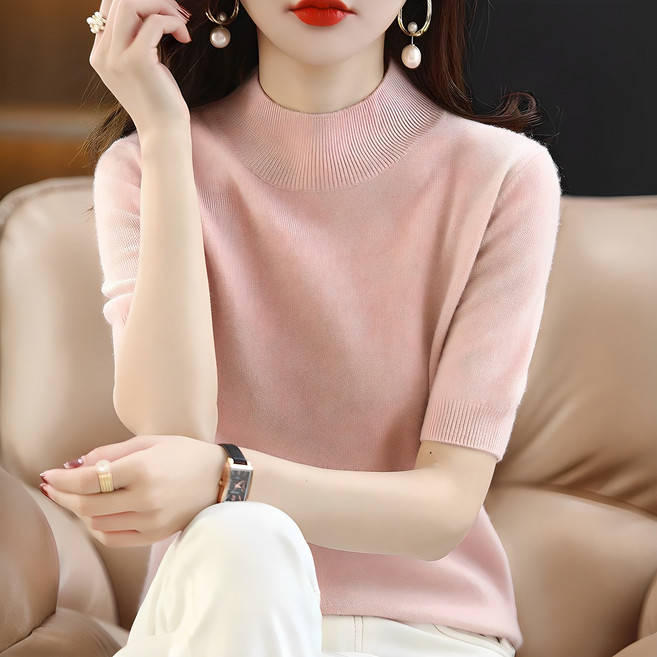 반팔 반목티 니트 목티 SH277