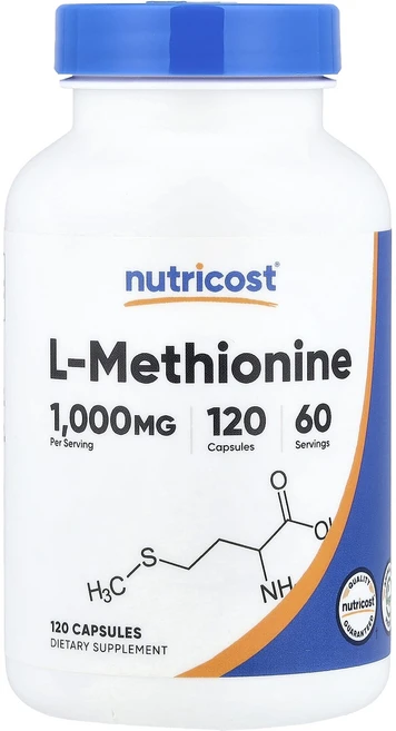 프리미엄상품 Nutricost l-메티오닌 캡슐 120정(캡슐 1정당 500mg) 끝내주게잘나가는상품, Nutricostl메티오닌캡슐120정캡슐1정당500mg, 1개 - 쿠팡
