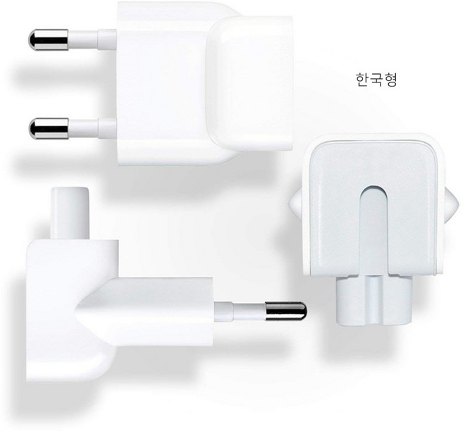 애플 호환 덕헤드 맥북 아이패드 돼지코 220V 한국형 플러그, 1개