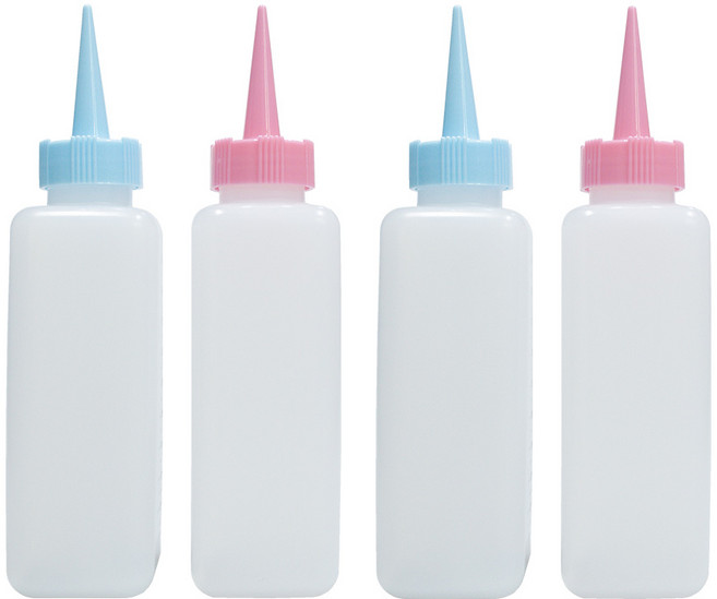 루시피 파스텔 사각 중화제 공병, 4개, 핑크/블루