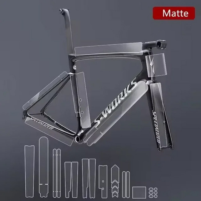 READU 도로 자전거 프레임 스크래치 방지 보호대 스티커 MTB 가드 TPU 특정 크롭 범용 필름, road matte, 1개