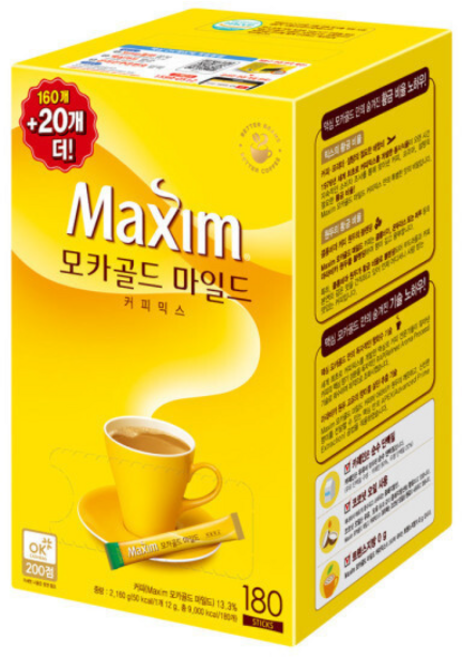 맥심 모카골드 마일드 커피믹스 180T, 12g, 180개입, 1개