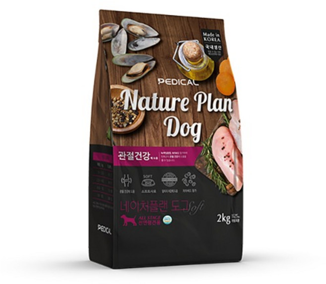 네이처플랜2kg 관절건강 조인트케어 강아지 소프트사료, 2kg, 1개, 닭+초록잎홍합, 뼈/관절강화
