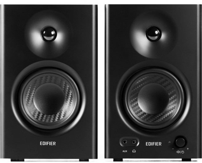 에디파이어 MR4 스튜디오 모니터 스피커 글로벌버전 EU 유럽형 플러그 220V, 블랙