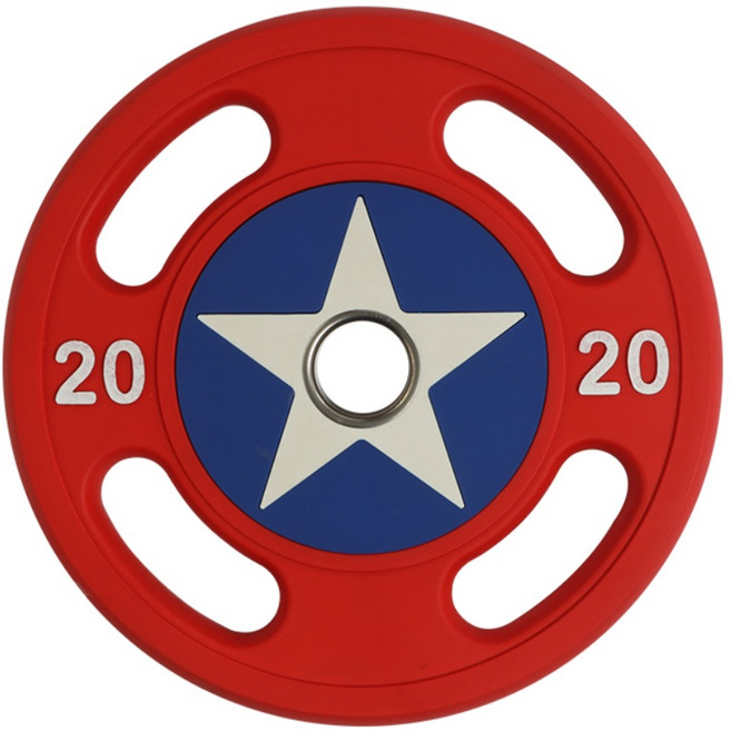 덤벨 캡틴아메리카 바벨 체육관 역도 디자인 고중량 아령 피트니스 헬스장 가정용, 02. 15kg-단품, 1개