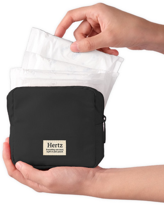 헤르츠 휴대용 방수 생리대 파우치