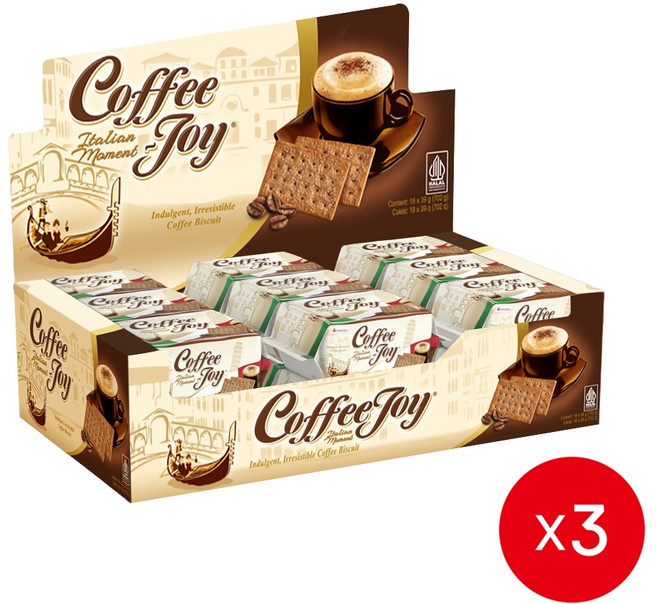 Coffee Joy 마요라 커피조이 크래커 수입 과자 디저트 180g, 702g, 3개