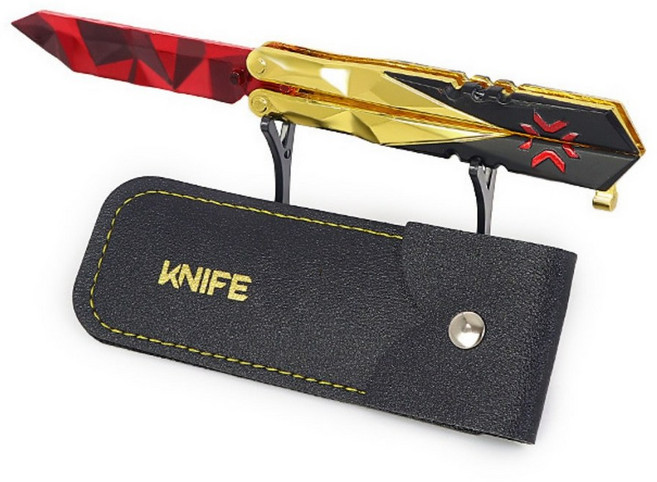 SimHm 발로란트 2022 챔피언스 발리송 게임스킨 버터플라이나이프 VALORANT, 프라임 접이식, 1개