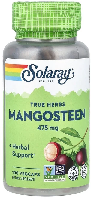 솔라레이 True Herbs 망고스틴 475mg 베지 캡슐 100정, 1개 - 쿠팡