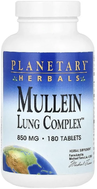 플래니터리허벌 Mullein Lung Complex 180정, 1개 - 쿠팡