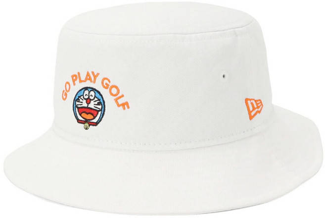 [뉴에라] 골프 버킷 모자 도라에몽 콜라보 화이트 ML GF BUCKET-01 DORAEMON GPG WHI